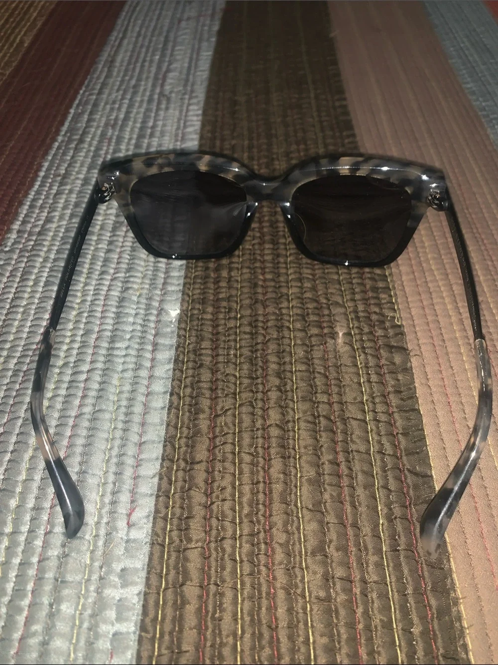 Diff Eyewear Women’s Gray Tortoiseshell Sunglasses with Brown Lenses